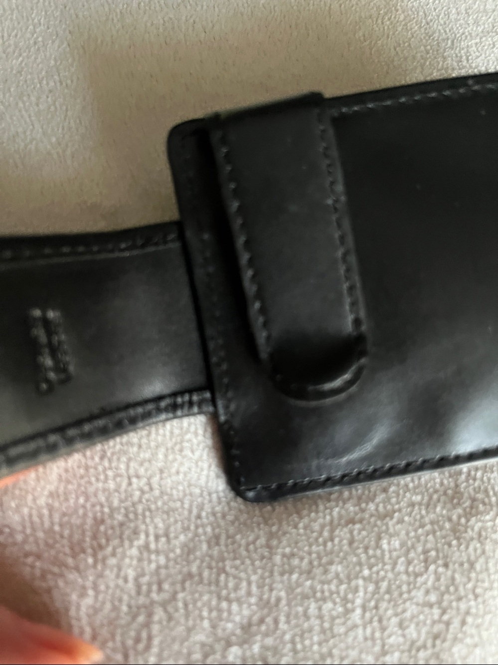 NWT DEEPPOCKET Black Leather Money-Clip Wallet - Picture 8 of 12